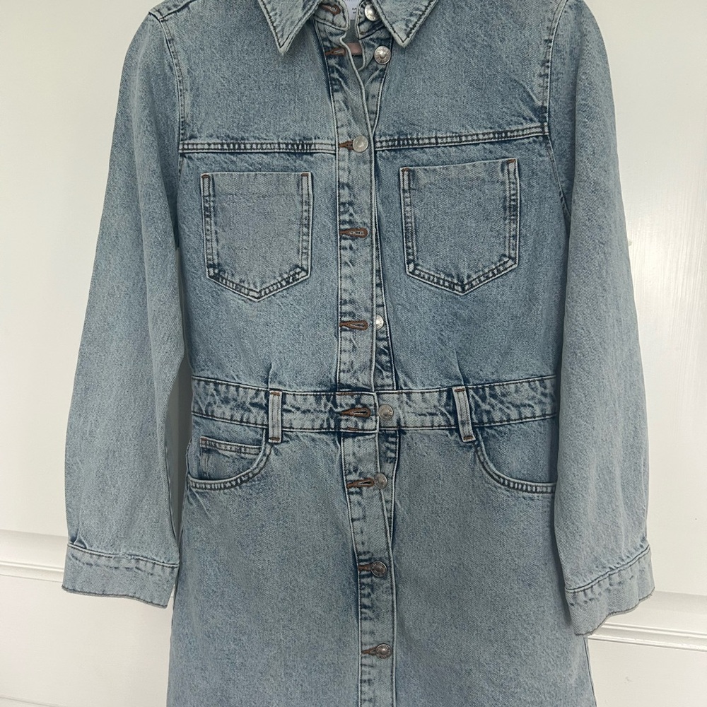 Denim Button-Up Women's Dress
